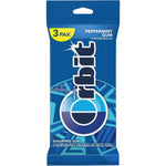 ORBIT Peppermint Sugarfree Chewing Gum three pack front view imported from USA