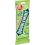 Wrigley's Doublemint Chewing Gum Bulk Pack Individually Wrapped Sweet Mint Sticks Fifteen Stick Count Pack Of Three Total Forty Five Pieces