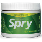Spry Natural Xylitol Sugar Free Chewing Gum Spearmint Flavor For Bad Breath Cavity Prevention And Dry Mouth Dental Defense System 100 Count Pack Of 1