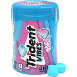 Trident Vibes Cotton Candy Sugar Free Chewing Gum front view bottle online shopping India
