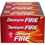 Dentyne Fire Spicy Cinnamon Sugar Free Chewing Gum Pack of 9 Packs 16 Pieces Per Pack 144 Total Pieces Imported USA Breath Freshener
