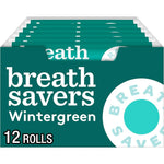 Breath Savers Wintergreen Sugar Free Breath Mints Rolls Pack Of Twenty Four Individual Rolls Zero Point Seventy Five Ounce Each