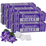 Choward's Violet Mints Candy With Bold Aromatic Floral Flavor For Fresh Breath And Gifting 6 Pack 15 Mints Per Package