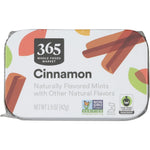 365 by Whole Foods Market Cinnamon Mints Naturally Flavored Non-GMO Breath Freshener Pastilles Imported from USA 1.5 Ounce Tin