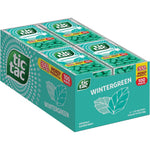 Tic Tac Wintergreen Bulk Twelve Pack front view displaying the classic green mint packaging