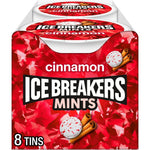Ice Breakers Sugar Free Mints Cinnamon Flavoured Breath Freshener Candy One Point Five Ounce Pack Of Eight