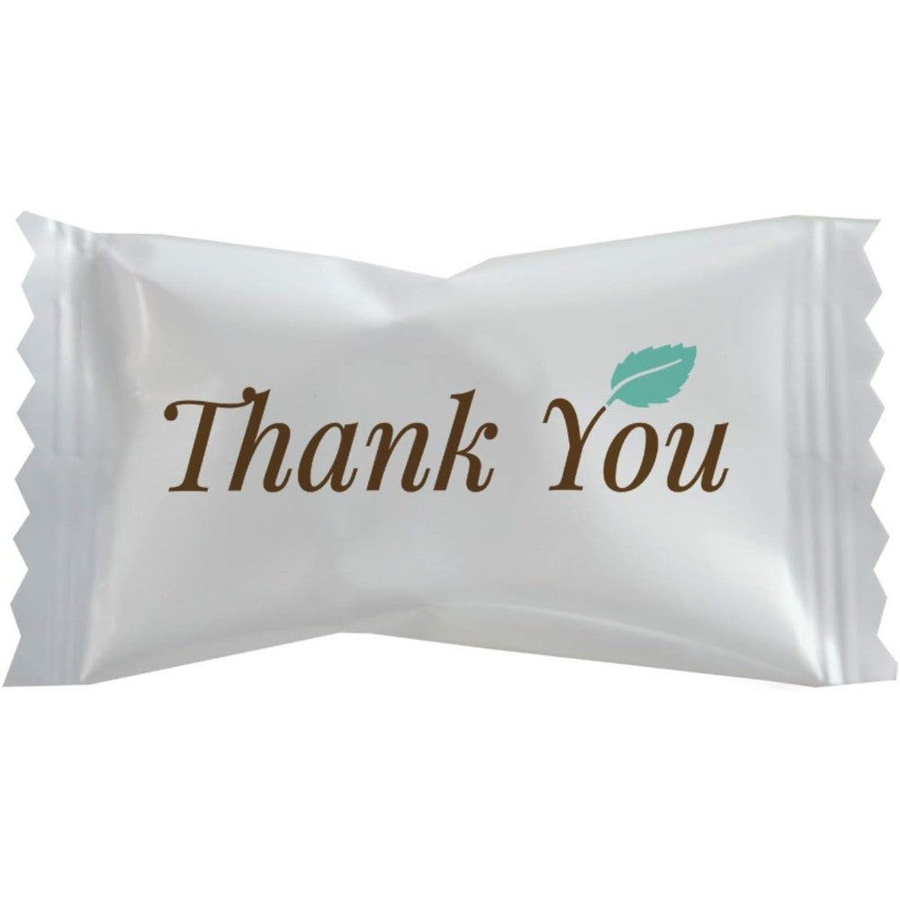 Worthy Promo Hospitality Mints Thank You Buttermints Candies Individually Wrapped After Dinner Creamy Mint Flavor 26 Ounce Bag
