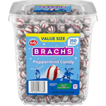Brach's Bobs Sweet Stripes Soft Peppermint Candy Individually Wrapped Mints Three Point Nine Pound Tub Three Hundred Fifty Count