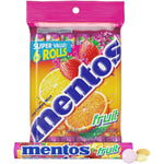 Mentos Fruit Chewy Mint Candy Roll Mixed Fruit Flavors Valentine Day Party Favors 14 Pieces Per Roll Pack Of 6