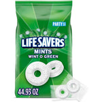 Life Savers Wint-O-Green Breath Mint Bulk Hard Candy Party Size Mints Bag 44.93 Ounce