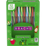 Brach's Elf Holiday Candy Canes Assorted Movie Flavors Peppermint Hot Cocoa Maple Syrup And Cotton Candy Twelve Count Five Point Three Ounce