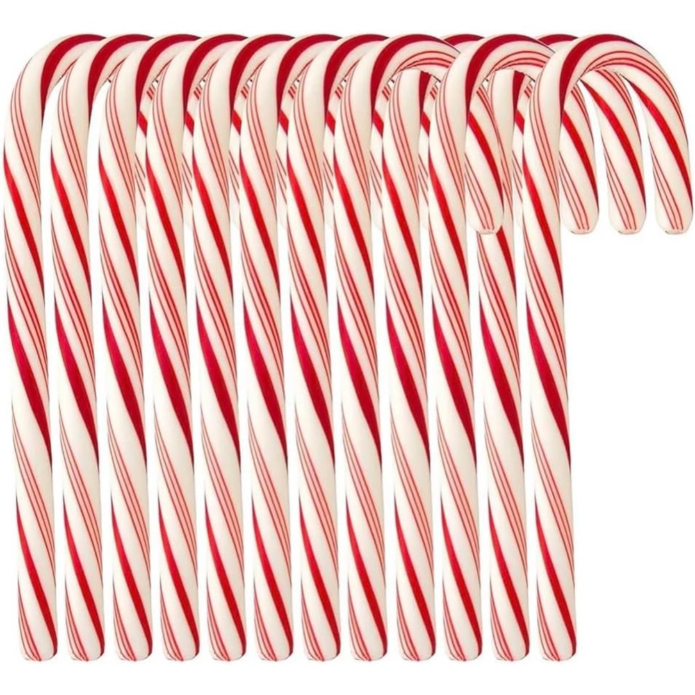 MAJUU CONNECT Candy Cane Peppermint Flavored Bulk Pack Red And White Stripes Individually Wrapped 120 Count