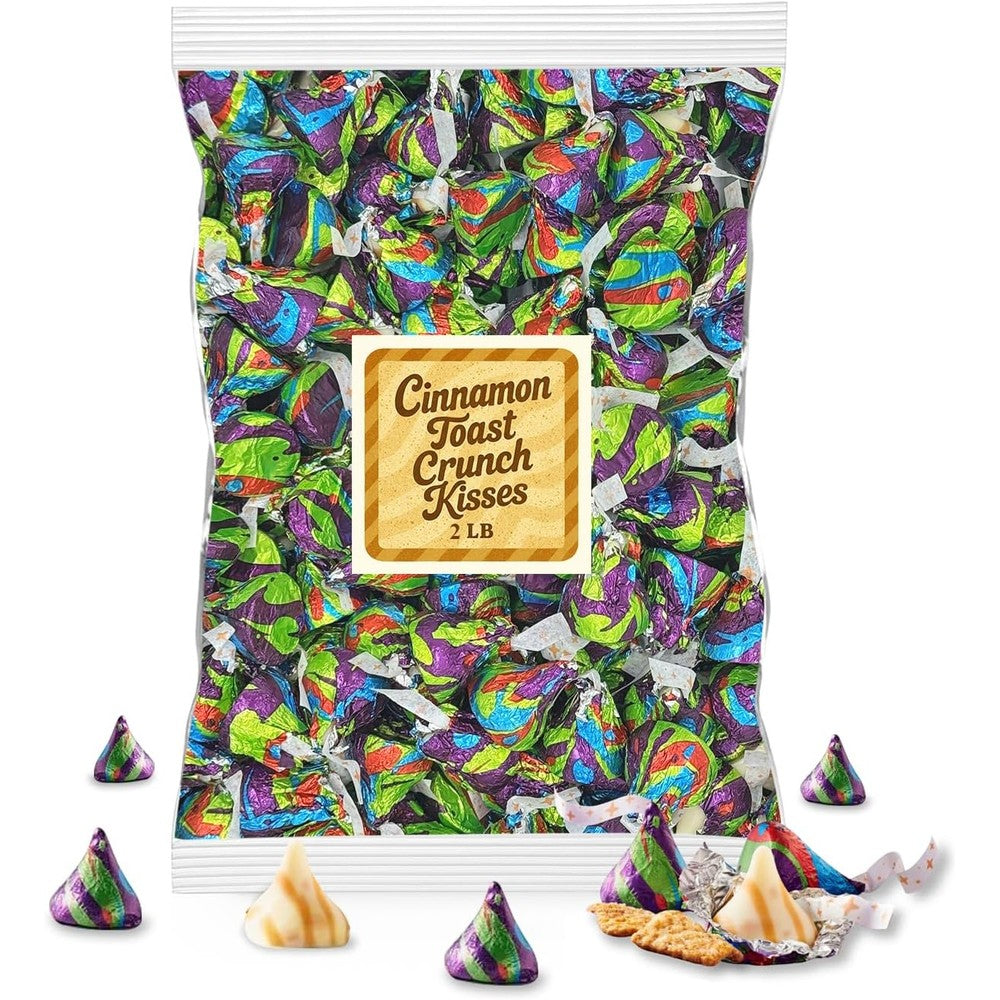 Buha Sweets Toasted Cinnamon Sugar Crunch Kisses front view of the bulk package.