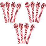 Fun Express Christmas Candy Cane Spoon Set Edible Peppermint Stirrer Mint Candy Spoons For Hot Cocoa Coffee Tea Holiday Party Favors 12 Count