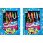 HUBZ SweeTARTS Candy Canes Variety Pack Assorted Fruit Flavors For Holiday Decorating And Stocking Stuffers 5.28 Ounce 12 Count