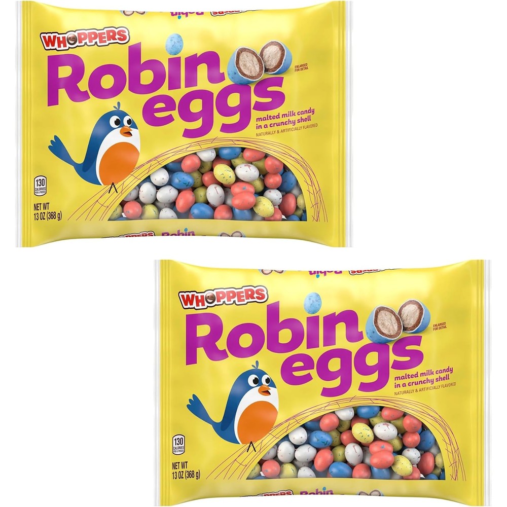 Whoppers Robin Eggs malted milk candy pack of 2 front view