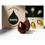 Kums Dark Chocolate Tabs for couples box front view