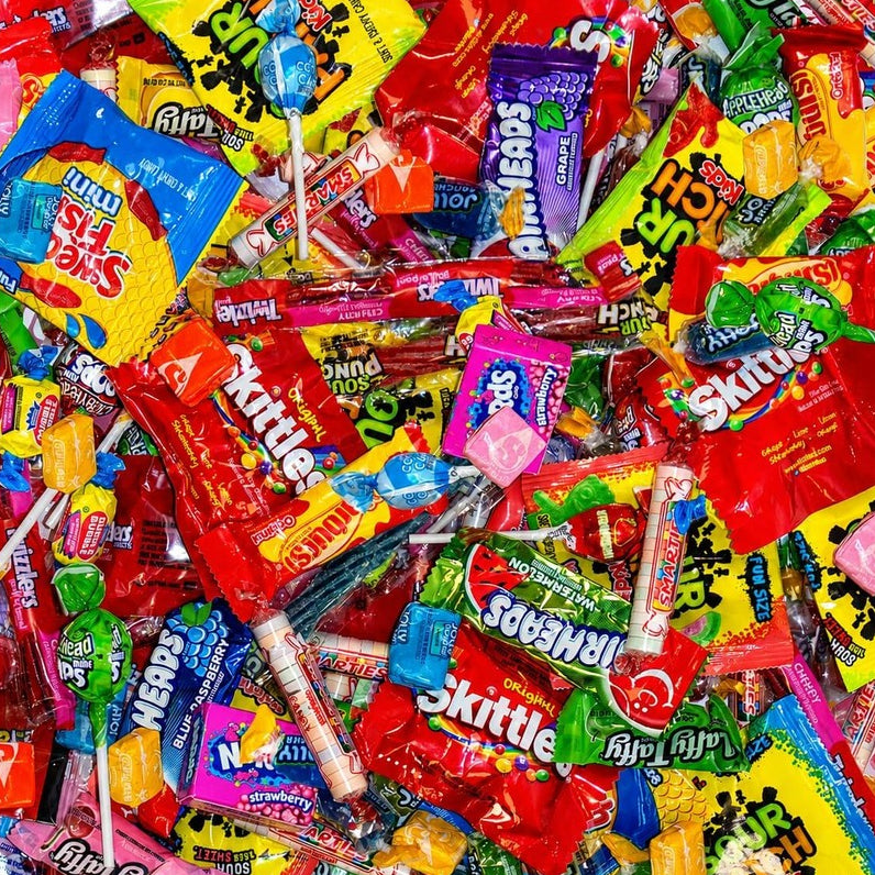 Sugadelic bulk candy variety pack 5 pounds front view