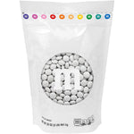 M&M'S World White Milk Chocolate Candy 2 Pound Resealable Pouch For Party Favors And Decorative Dessert Tables