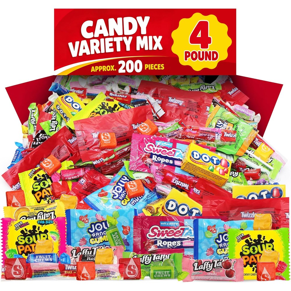 Taboom Candy bulk variety pack 4 pound bag front view