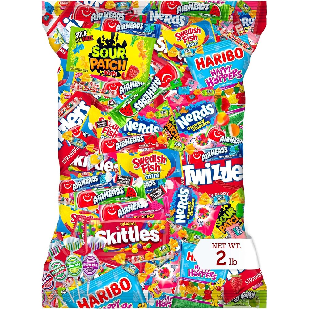 Munchbox Bulk Candy Variety Pack 2 Pound Assorted Individually Wrapped Sweets For Parties And Piñatas