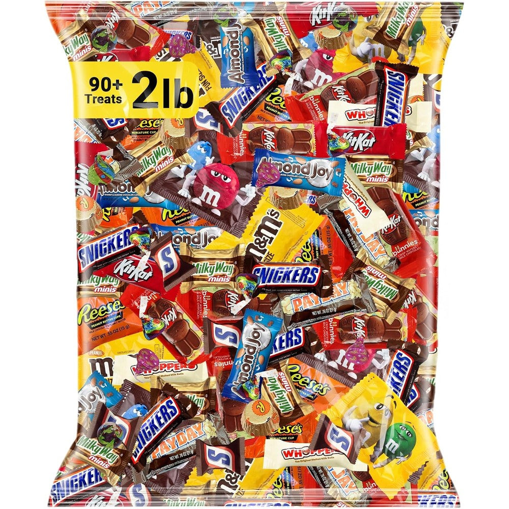Pisoka assorted chocolate candy variety pack 2 pound front view