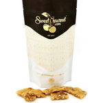 SweetGourmet Original Peanut Brittle Candy Homestyle Toffee With Roasted Peanuts Traditional Sweet American Snack 1 Pound