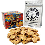 Granny's Confections Premium Handmade Peanut Brittle Gluten Free Old Fashioned Gourmet Sweet Snack 16 Ounce Gift Box