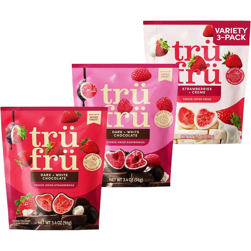 Tru Fru freeze dried fruit variety pack front view