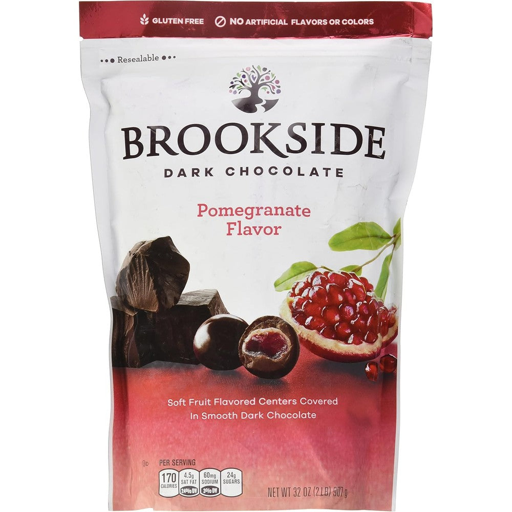 Brookside Dark Chocolate Pomegranate Flavored Centers 32 Ounce Resealable Bag