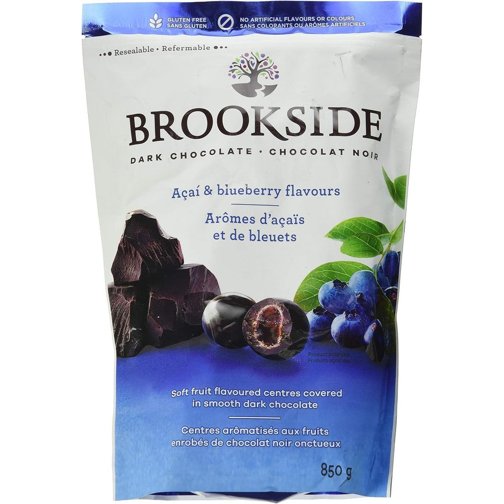 Brookside Dark Chocolate Acai And Blueberry Fruit Flavored Centers 850 Grams
