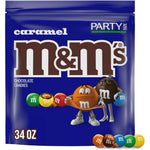 M&M'S Caramel Milk Chocolate Candy Bulk Pack, Party Size, 34 Ounce Resealable Bag For Parties, Baking And Sharing