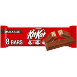 Kit Kat Milk Chocolate Wafer Candy Bars Snack Size Pack Authentic USA Imported Crispy Wafers In Smooth Creamy Milk Chocolate 0.49 Ounce 8 Count