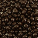 Planet Sweets dark chocolate covered roasted espresso beans front view