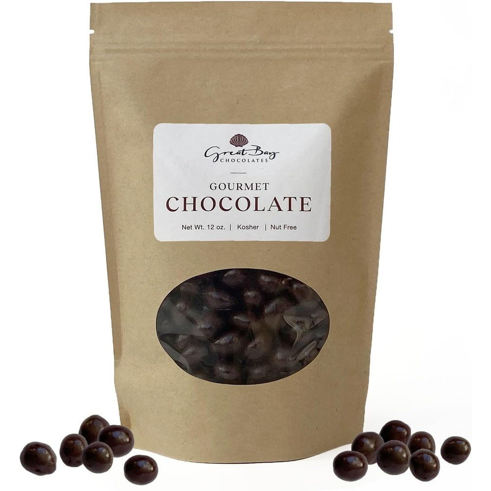 Great Bay Chocolates dark chocolate espresso beans front view
