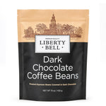Liberty Bell Dark Chocolate Covered Espresso Coffee Beans 15 Ounce Bag Gourmet Crunchy Roasted Coffee Candy Snack For Gifting - Image 1