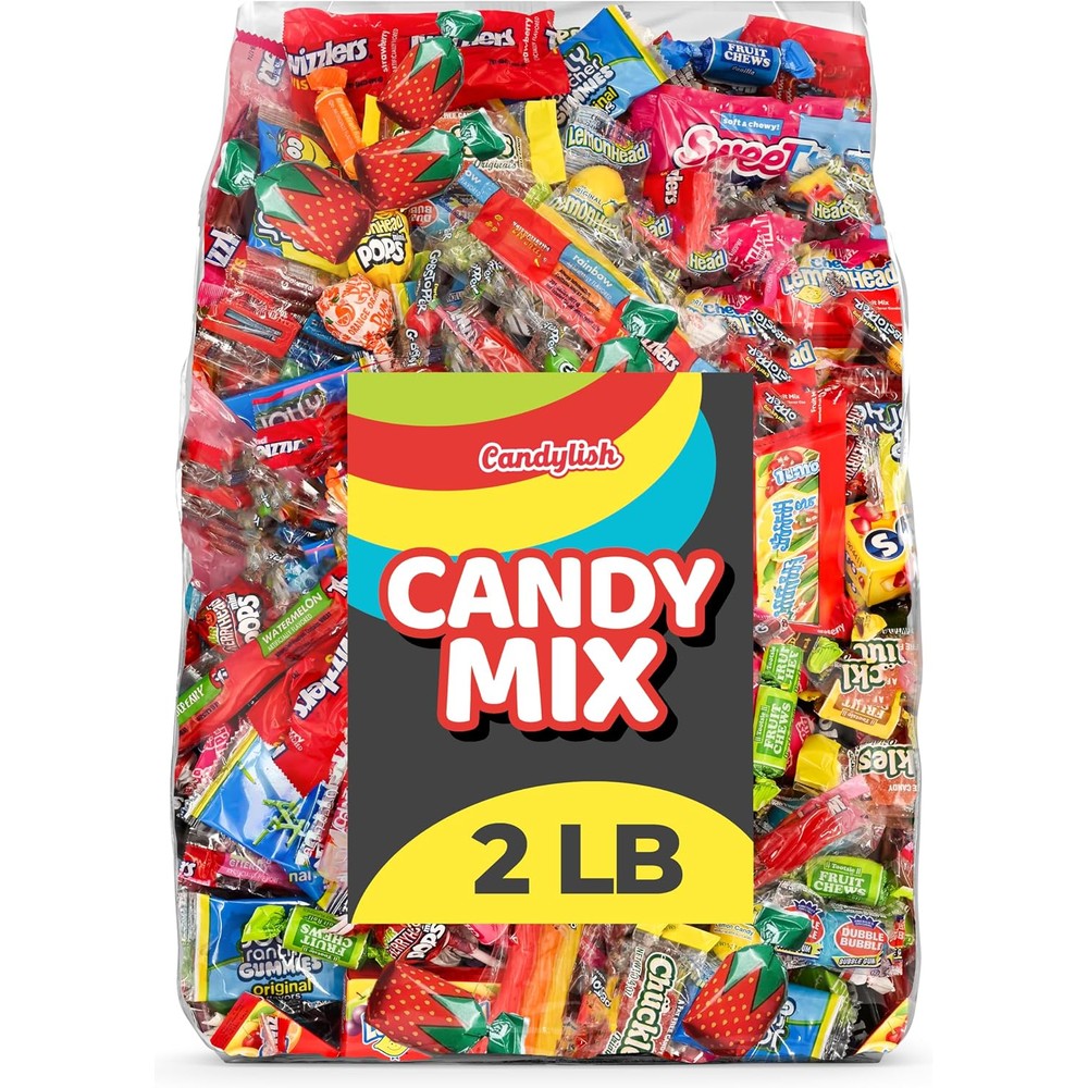 Candylish Candy Mix Variety Pack Bulk Assorted Individually Wrapped Sweet Treats And Gummies For Party Favors 2 Pounds
