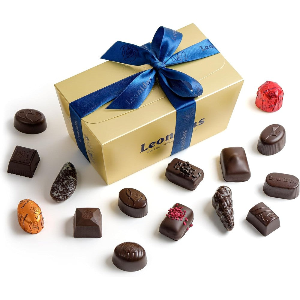 Marky's Leonidas Belgian Dark Chocolate Gift Box 30 Pieces Handcrafted Assorted Gourmet Chocolate Candy Ballotin For Gifting 453 Grams