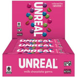 UNREAL Milk Chocolate Gems Certified Fair Trade Non GMO Gluten Free Ingredients Colors From Nature 12 Snack Packs 1.3 Ounce