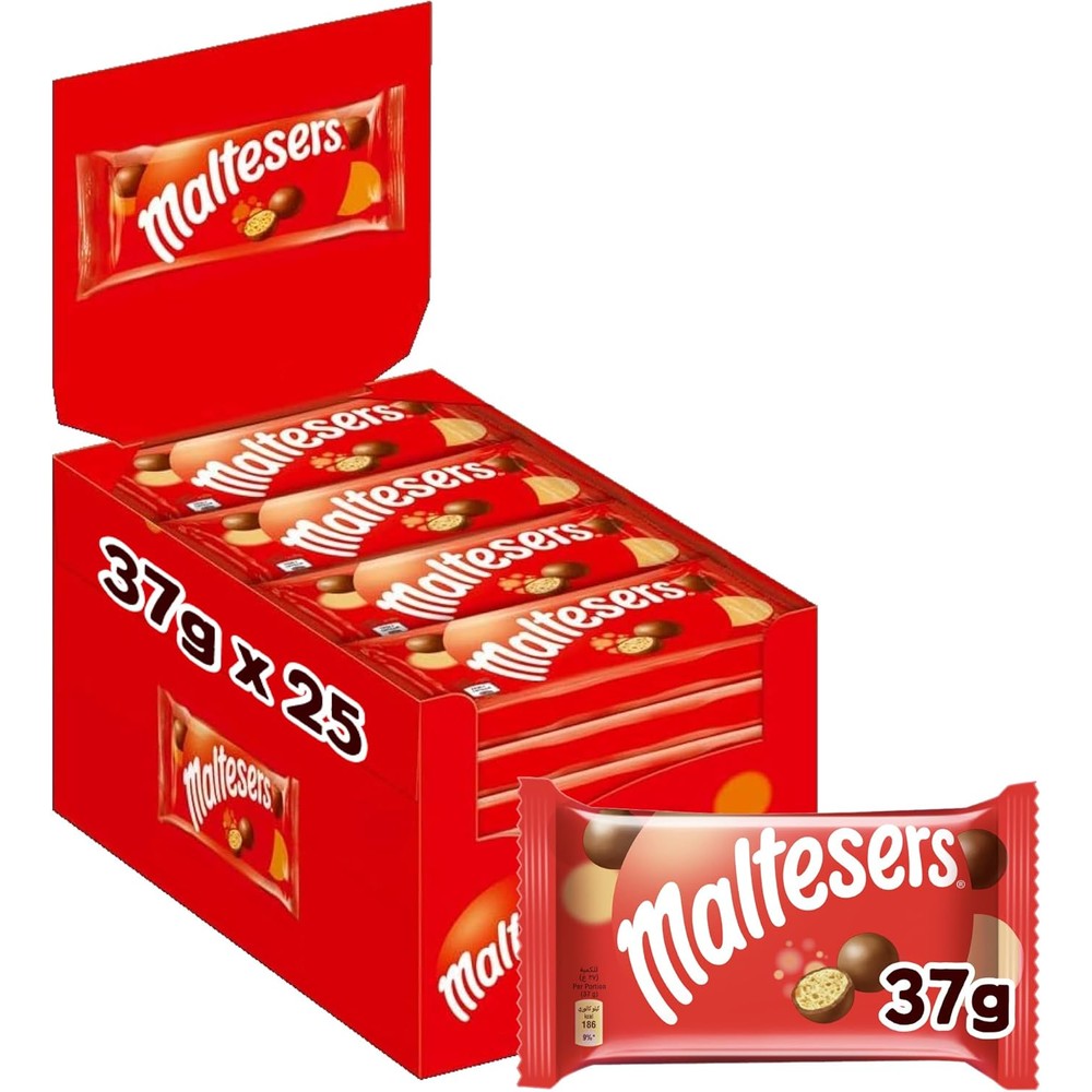 Maltesers Mars Milk Chocolate With Honeycombed Centre 925 Grams Pack of 25 Bags