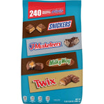 Mars Snickers Twix 3 Musketeers And Milky Way Individually Wrapped Variety Pack Minis Chocolate Candy Bars Bulk Assortment 67.2 Ounce