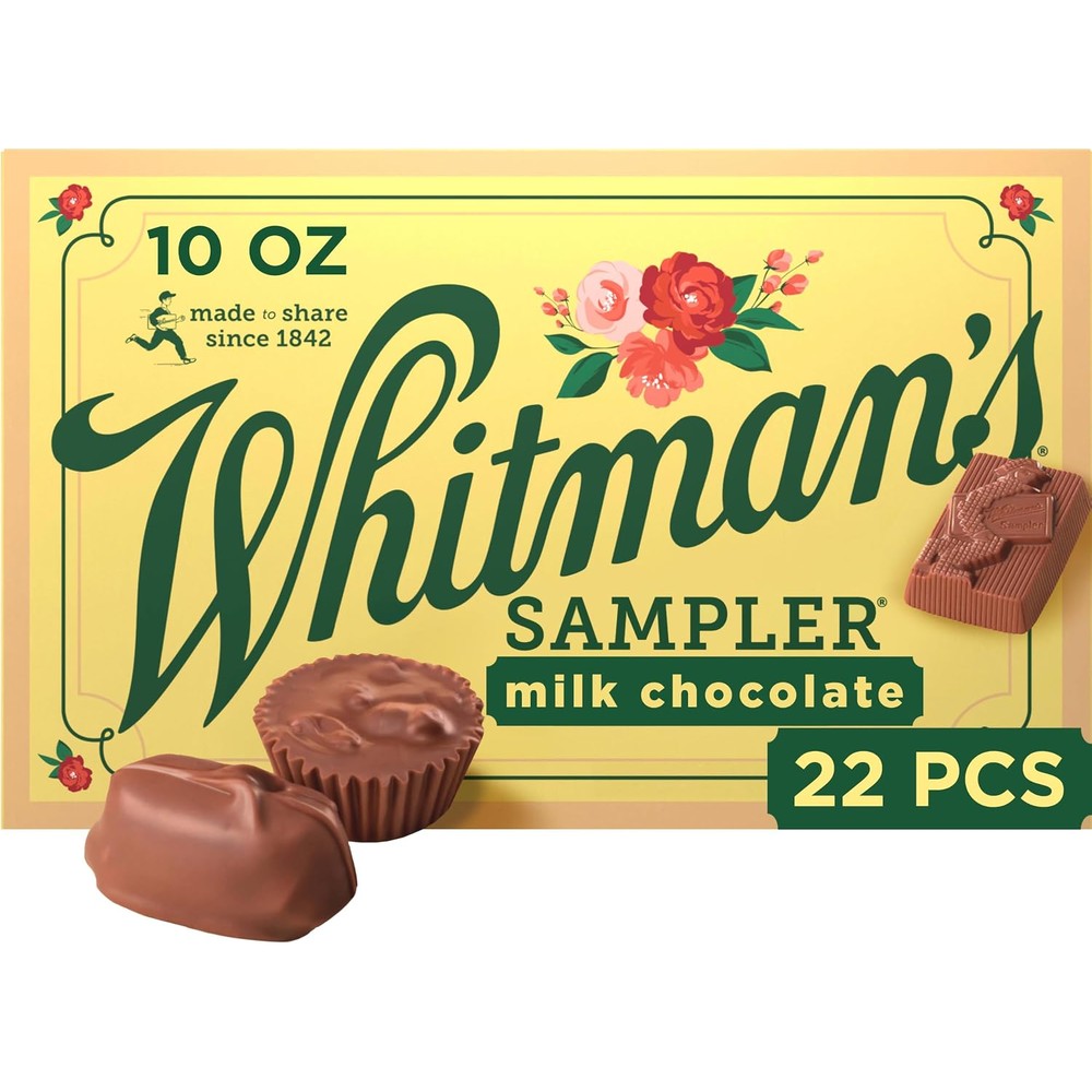 Whitman's Sampler Mother's Day Milk Chocolates Gift Box 22 Pieces 10 Ounce