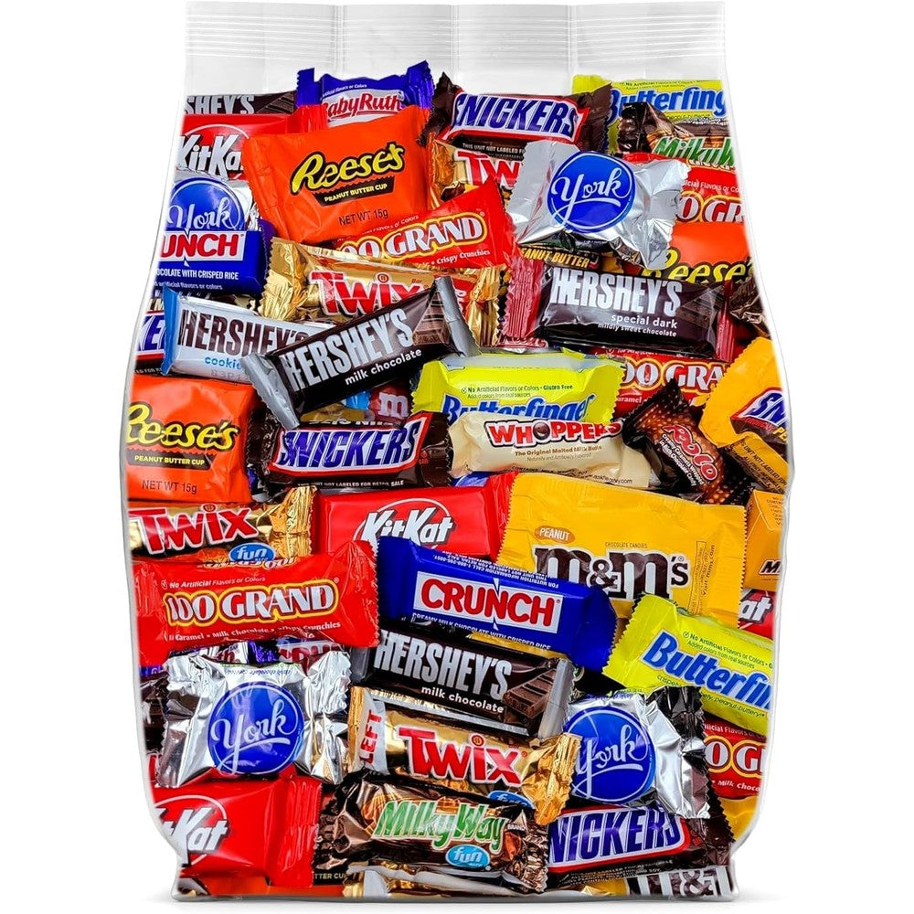 Katie's Kandy Korner Assorted Chocolate Candy Variety Pack Individually Wrapped Bulk Chocolate Candy Bars Five Pounds