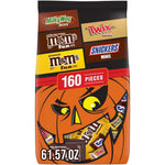 Mars M&M'S, SNICKERS, TWIX & MILKY WAY Halloween Chocolate Candy Bulk Variety Pack, 160 Count Bag, 61.57 Ounce