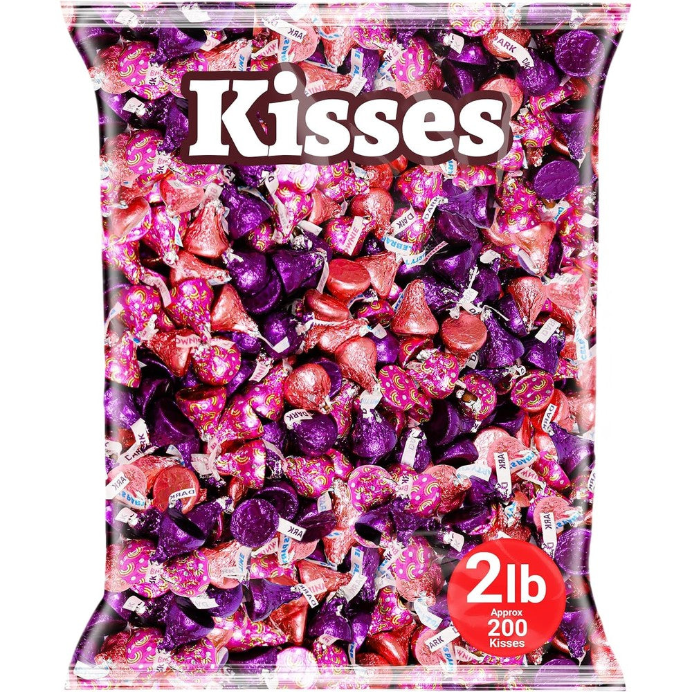 Kandy Korner Chocolate Kisses Drops Assorted Variety Pack Individually Wrapped Chocolate Candy For Mother Day And Parties Two Pounds