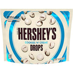 Hershey's Cookies And Cream Drops Candy Creamy White Chocolate With Crunchy Cookie Bits Imported Eight Ounce Pack