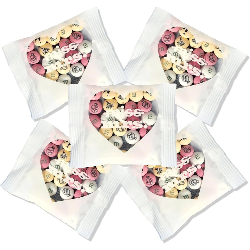 M&M'S WORLD Miss To Mrs Themed Packs Filled With Printed Milk Chocolate Candies For Bridal Showers And Weddings 30 Packs Zero Point Seven Five Ounc...