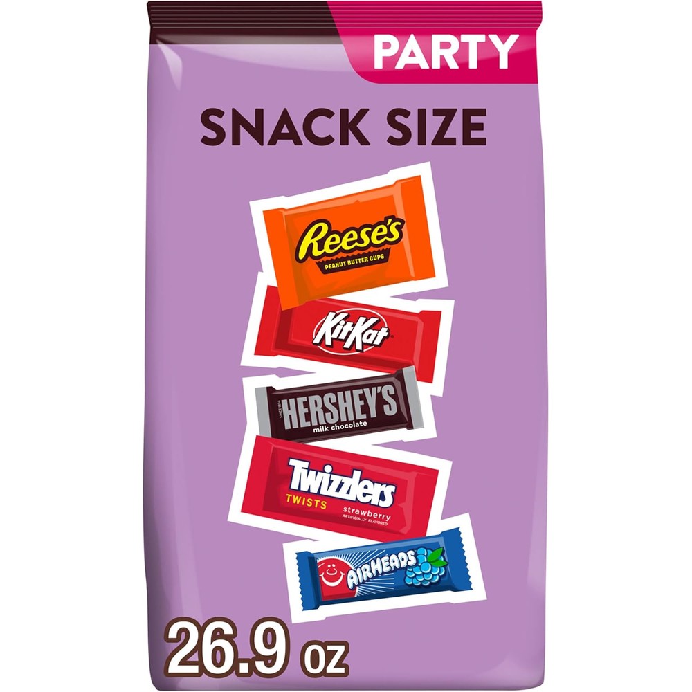 Hershey's Assorted Flavored Snack Size Chocolate And Fruit Candy Party Pack Assortment 26.9 Ounce