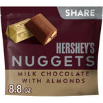 Hershey's Nuggets Milk Chocolate With Almonds Candy Share Pack 8.8 Ounce