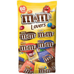 M&M'S Lovers Chocolate Candy Fun Size Variety Assorted Mix Bag Containing Milk Chocolate Peanut Peanut Butter And Caramel Flavors 33.08 Ounce 60 Pi...